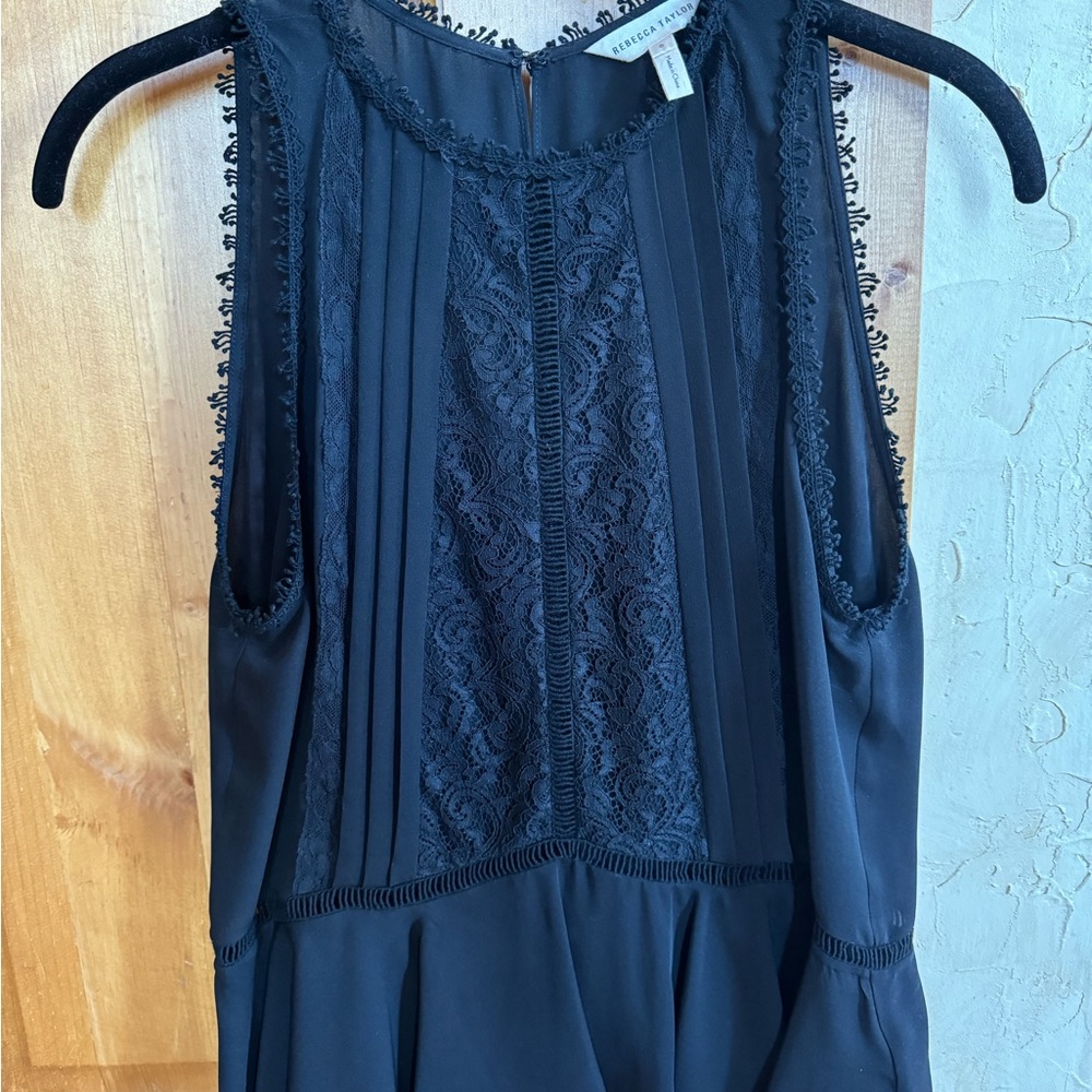 Rebecca Taylor 100% Silk New Without Tags lace blouse
